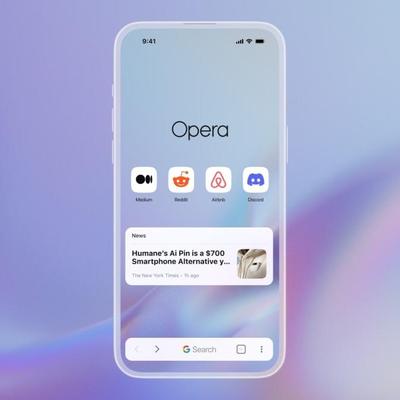 Opera's KI-fokussierter Webbrowser jetzt auf iOS verfügbar thumbnail